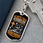 Impossible Situations Keychain Stainless Steel or 18k Gold Dog Tag Keyring-Express Your Love Gifts