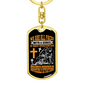 Impossible Situations Keychain Stainless Steel or 18k Gold Dog Tag Keyring-Express Your Love Gifts
