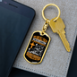 Impossible Situations Keychain Stainless Steel or 18k Gold Dog Tag Keyring-Express Your Love Gifts