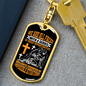Impossible Situations Keychain Stainless Steel or 18k Gold Dog Tag Keyring-Express Your Love Gifts