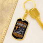 Impossible Situations Keychain Stainless Steel or 18k Gold Dog Tag Keyring-Express Your Love Gifts
