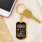 Impossible Situations Keychain Stainless Steel or 18k Gold Dog Tag Keyring-Express Your Love Gifts