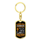 Impossible Situations Keychain Stainless Steel or 18k Gold Dog Tag Keyring-Express Your Love Gifts