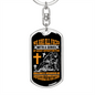 Impossible Situations Keychain Stainless Steel or 18k Gold Dog Tag Keyring-Express Your Love Gifts