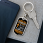 Impossible Situations Keychain Stainless Steel or 18k Gold Dog Tag Keyring-Express Your Love Gifts