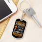 Impossible Situations Keychain Stainless Steel or 18k Gold Dog Tag Keyring-Express Your Love Gifts