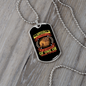 Impossible Straight Face Necklace Stainless Steel or 18k Gold Dog Tag 24" Chain-Express Your Love Gifts