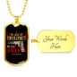 In Case Of Emergency Dog Tag Stainless Steel or 18k Gold 24" Chain-Express Your Love Gifts
