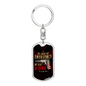 In Case Of Emergency Swivel Keychain Dog Tag Stainless Steel or 18k Gold-Express Your Love Gifts