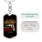 In Case Of Emergency Swivel Keychain Dog Tag Stainless Steel or 18k Gold-Express Your Love Gifts