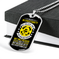 In Christianity Christian Necklace Stainless Steel or 18k Gold Dog Tag 24" Chain-Express Your Love Gifts