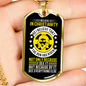 In Christianity Christian Necklace Stainless Steel or 18k Gold Dog Tag 24" Chain-Express Your Love Gifts