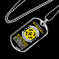 In Christianity Christian Necklace Stainless Steel or 18k Gold Dog Tag 24" Chain-Express Your Love Gifts