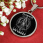 In Cryto We Trust Necklace Stainless Steel or 18k Gold Circle Pendant 18-22"-Express Your Love Gifts