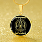 In Cryto We Trust Necklace Stainless Steel or 18k Gold Circle Pendant 18-22"-Express Your Love Gifts