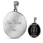 In Cryto We Trust Necklace Stainless Steel or 18k Gold Circle Pendant 18-22"-Express Your Love Gifts