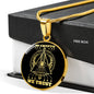 In Cryto We Trust Necklace Stainless Steel or 18k Gold Circle Pendant 18-22"-Express Your Love Gifts