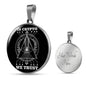 In Cryto We Trust Necklace Stainless Steel or 18k Gold Circle Pendant 18-22"-Express Your Love Gifts