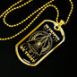 In Cryto We Trust Necklace Stainless Steel or 18k Gold Dog Tag 24"-Express Your Love Gifts