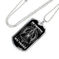 In Cryto We Trust Necklace Stainless Steel or 18k Gold Dog Tag 24"-Express Your Love Gifts