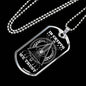 In Cryto We Trust Necklace Stainless Steel or 18k Gold Dog Tag 24"-Express Your Love Gifts