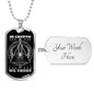 In Cryto We Trust Necklace Stainless Steel or 18k Gold Dog Tag 24"-Express Your Love Gifts