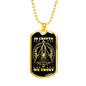 In Cryto We Trust Necklace Stainless Steel or 18k Gold Dog Tag 24"-Express Your Love Gifts