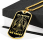 In Cryto We Trust Necklace Stainless Steel or 18k Gold Dog Tag 24"-Express Your Love Gifts