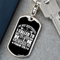 In My Distress I Called Psalm 120:1 Keychain Stainless Steel or 18k Gold Dog Tag Keyring-Express Your Love Gifts