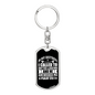 In My Distress I Called Psalm 120:1 Keychain Stainless Steel or 18k Gold Dog Tag Keyring-Express Your Love Gifts