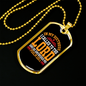 In My Distress Lord Christian Necklace Stainless Steel or 18k Gold Dog Tag 24" Chain-Express Your Love Gifts