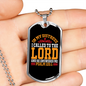In My Distress Lord Christian Necklace Stainless Steel or 18k Gold Dog Tag 24" Chain-Express Your Love Gifts