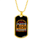 In My Distress Lord Christian Necklace Stainless Steel or 18k Gold Dog Tag 24" Chain-Express Your Love Gifts