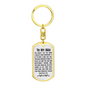 In My Life Dad Keychain Stainless Steel or 18k Gold Dog Tag Keyring-Express Your Love Gifts