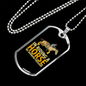 In Riding a Horse We Borrow Freedom Horse Necklace Stainless Steel or 18k Gold Dog Tag 24" Chain-Express Your Love Gifts