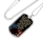 In The Darkest Hour Necklace Stainless Steel or 18k Gold Dog Tag 24" Chain-Express Your Love Gifts