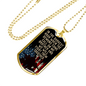 In The Darkest Hour Necklace Stainless Steel or 18k Gold Dog Tag 24" Chain-Express Your Love Gifts