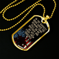 In The Darkest Hour Necklace Stainless Steel or 18k Gold Dog Tag 24" Chain-Express Your Love Gifts