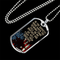 In The Darkest Hour Necklace Stainless Steel or 18k Gold Dog Tag 24" Chain-Express Your Love Gifts