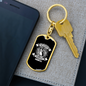 In The Harvest Isaiah 9:3 Keychain Stainless Steel or 18k Gold Dog Tag Keyring-Express Your Love Gifts