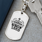 In The Lord Keychain Stainless Steel or 18k Gold Dog Tag Keyring-Express Your Love Gifts