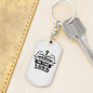 In The Lord Keychain Stainless Steel or 18k Gold Dog Tag Keyring-Express Your Love Gifts