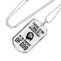 In The Purpose Of God Christian Necklace Stainless Steel or 18k Gold Dog Tag 24" Chain-Express Your Love Gifts
