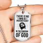 In The Purpose Of God Christian Necklace Stainless Steel or 18k Gold Dog Tag 24" Chain-Express Your Love Gifts