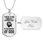 In The Purpose Of God Christian Necklace Stainless Steel or 18k Gold Dog Tag 24" Chain-Express Your Love Gifts