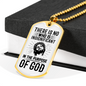 In The Purpose Of God Christian Necklace Stainless Steel or 18k Gold Dog Tag 24" Chain-Express Your Love Gifts
