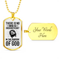 In The Purpose Of God Christian Necklace Stainless Steel or 18k Gold Dog Tag 24" Chain-Express Your Love Gifts