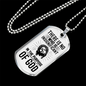 In The Purpose Of God Christian Necklace Stainless Steel or 18k Gold Dog Tag 24" Chain-Express Your Love Gifts