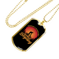 Incompatible Without Bicycling Cycling Necklace Stainless Steel or 18k Gold Dog Tag 24" Chain-Express Your Love Gifts