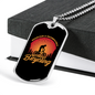 Incompatible Without Bicycling Cycling Necklace Stainless Steel or 18k Gold Dog Tag 24" Chain-Express Your Love Gifts